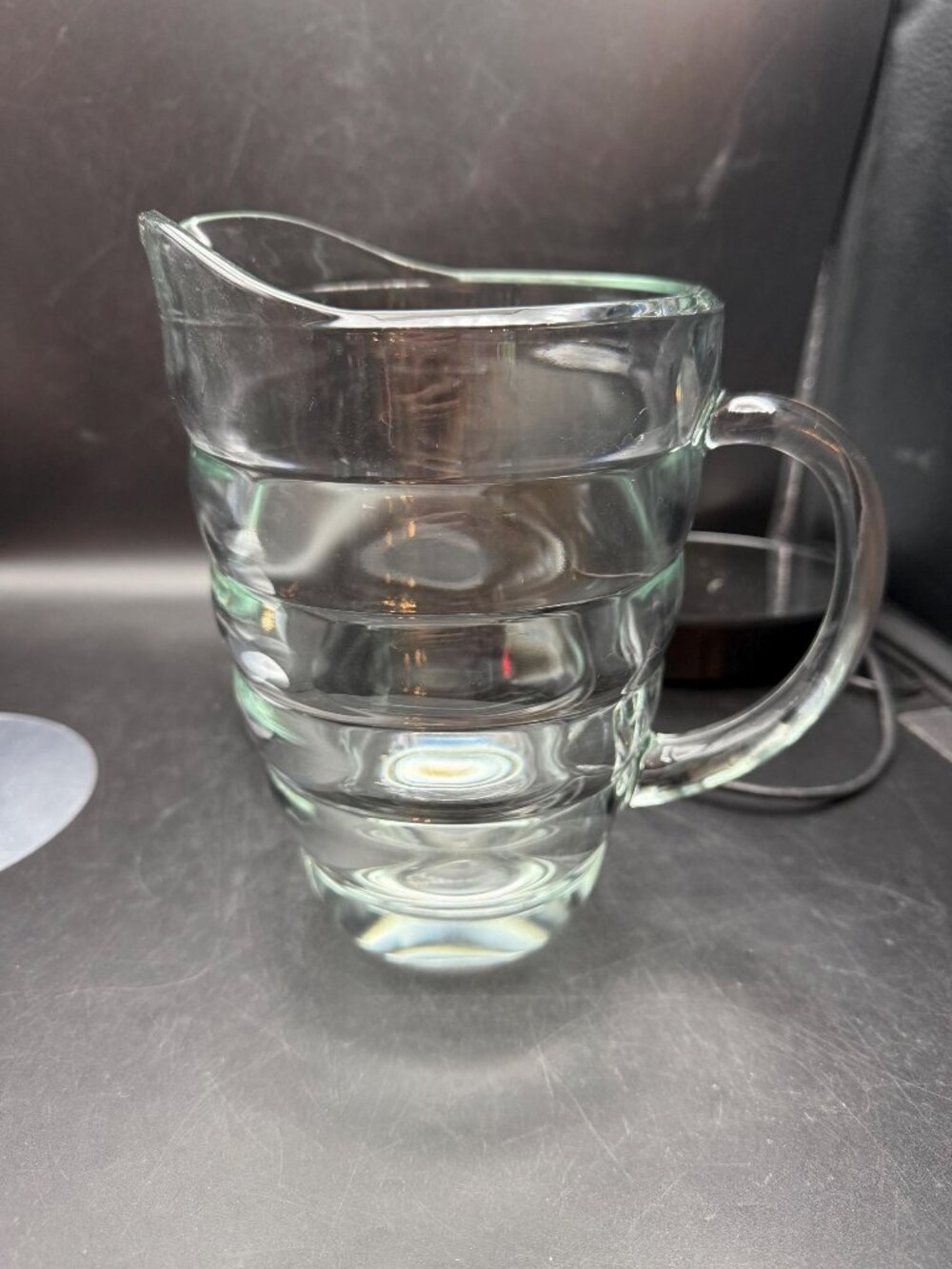 Beehive Style Clear Water Pitcher